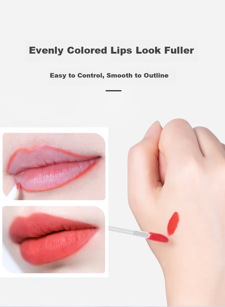 Meifuyu Disposable Lip Brush Sticks, 100 Pieces, Lip Mask And Lipstick Cotton Swabs, Portable Makeup Brushes MF8802 8