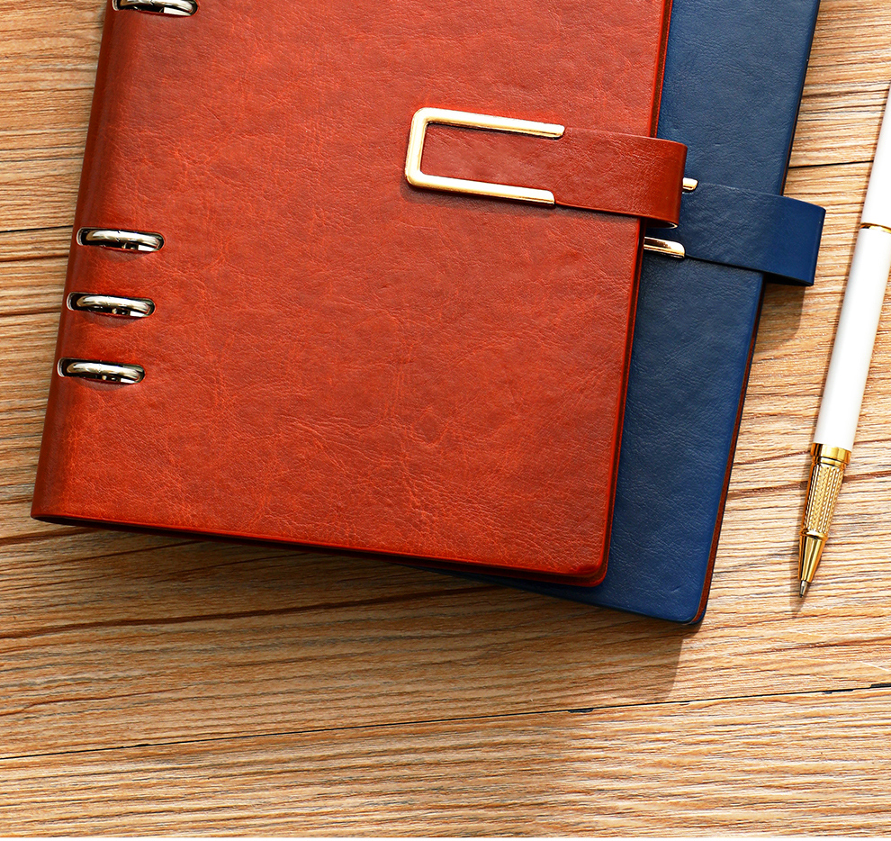 Faramon Loose-Leaf Notebook A5/160 Pages, Detachable Refillable Pages, Business Office Notepad, Large Thick Meeting Record Book with Customizable Logo 3