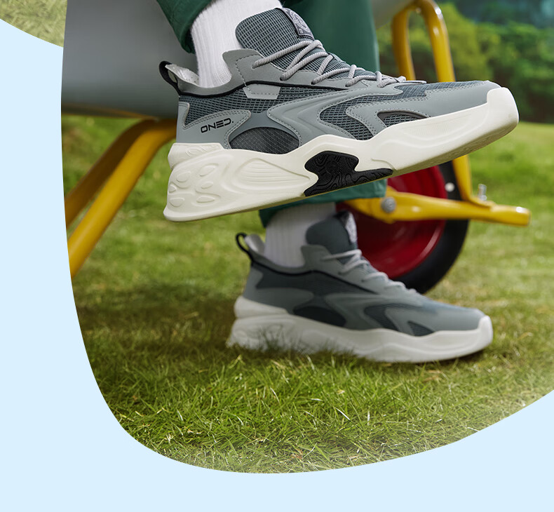 361° Men's Sports Shoes Jin Cheng SE Spring Summer Mesh Breathable Thick Sole Height Increasing Casual Sneakers 672626614-2 29
