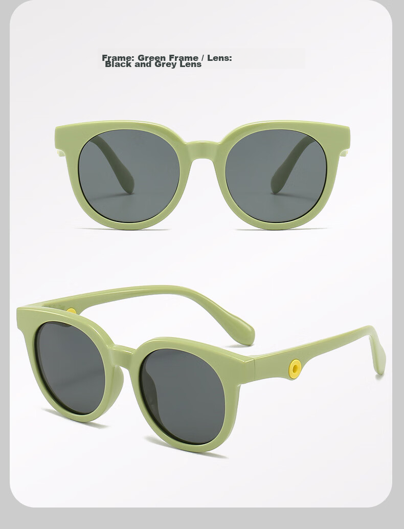 Siwangongli Children's Sunglasses for Boys And Girls Aged 3-12 Polarized UV Protection Baby Sun Glasses Trendy Special Desig 12