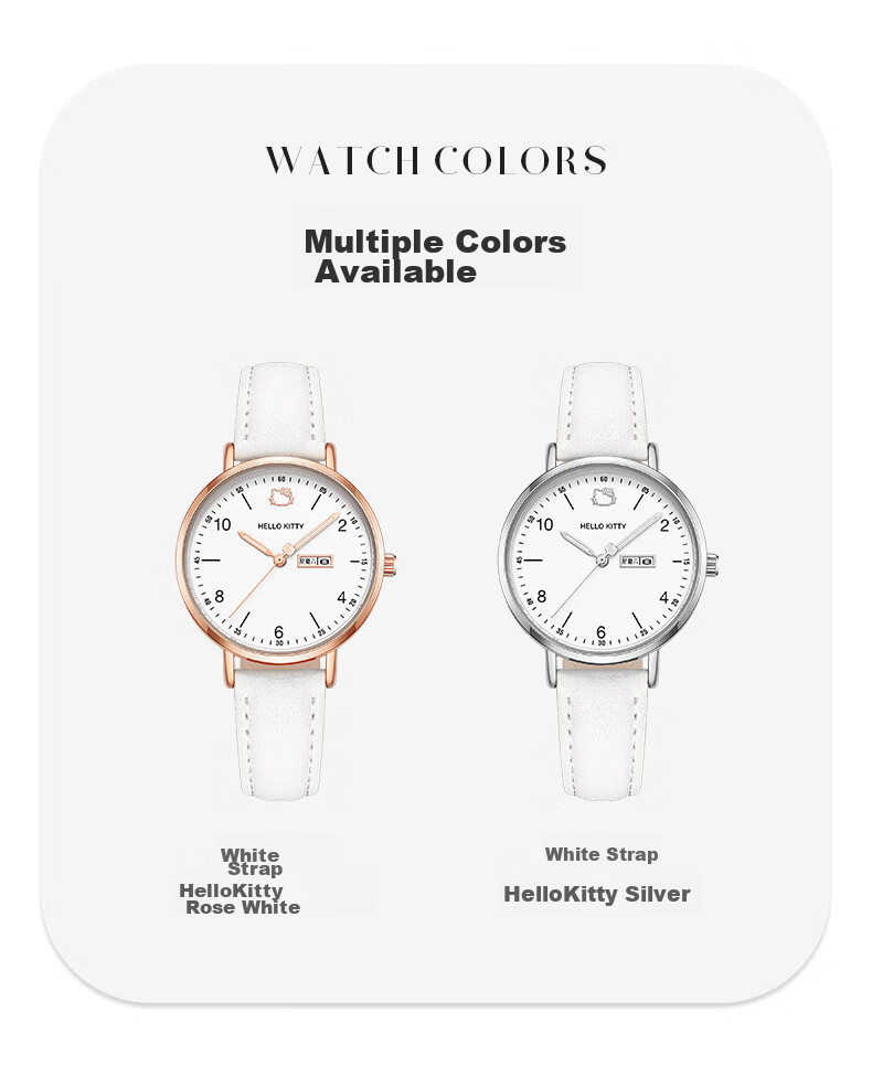 Hello Kitty Student Exam Watch for Female Students in Middle School, High School, And College Entrance Exams, Civil Service Exams, Postgraduate Entrance Exams, Quiet Quartz Watch 13