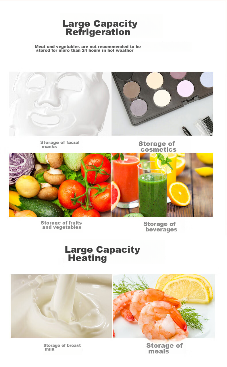 MeiLing Car Refrigerator, 10L Mini Fridge, Office Cooler, Home Dorm Insulated Box, Cooling And Heating Box [2026 New Model] 6
