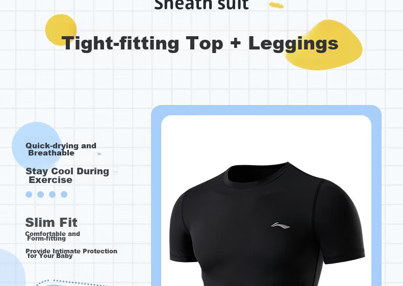 Li-Ning Children's Compression Pants for Boys, Sports Running Tights, Basketball Training Wear, High-Elasticity Quick-Dry Shark Pants, Spring And Summer 16