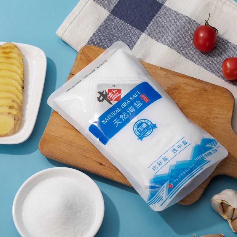 中盐 天然海盐320g【加碘】食用盐 京东自营 自然纯净 吃好盐选中盐