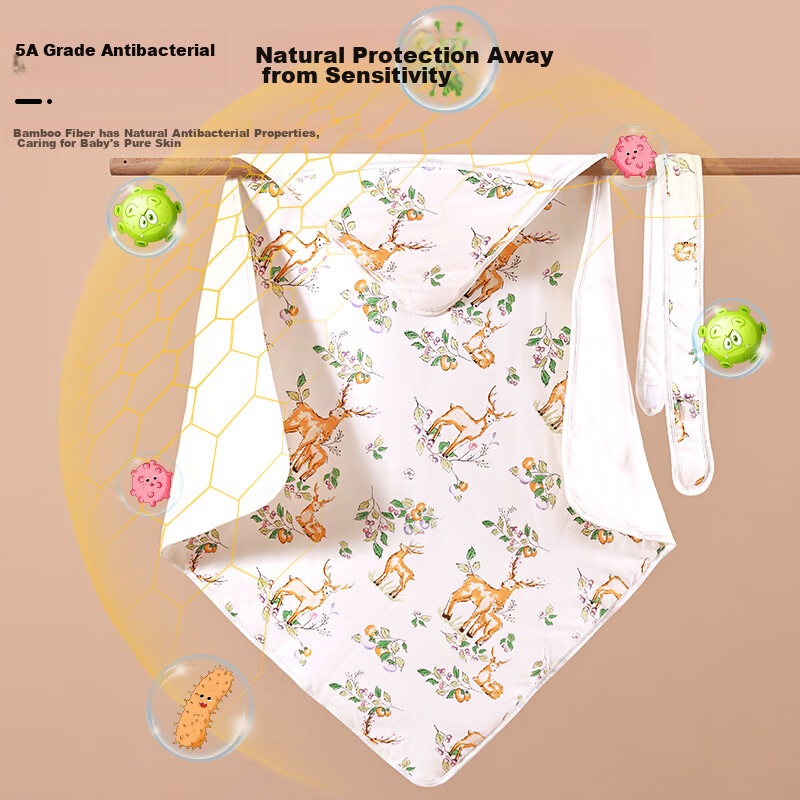 Tongyan Baby Swaddle, Spring And Summer Pure Cotton Anti-Startle Sleeping Bag, Newborn Infant Wrap Blanket, Quilted Linjian Luming