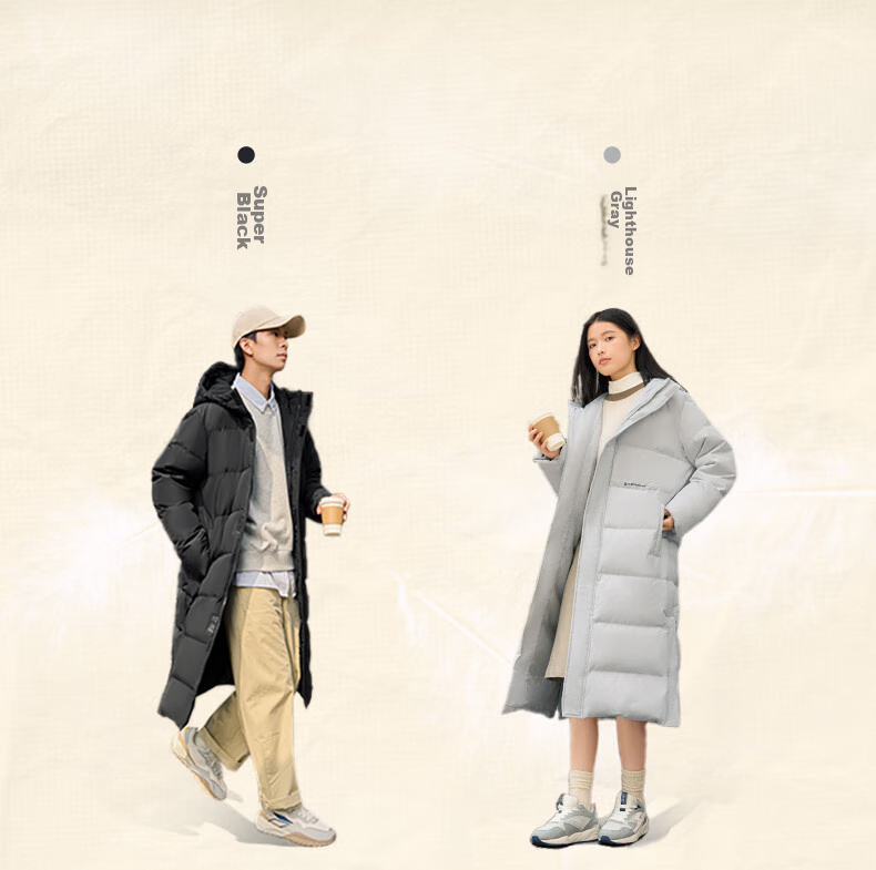 361° Long Down Jacket Unisex Winter New Three-Proof Warm Hooded Sports Casual Coat 632544301-2 3