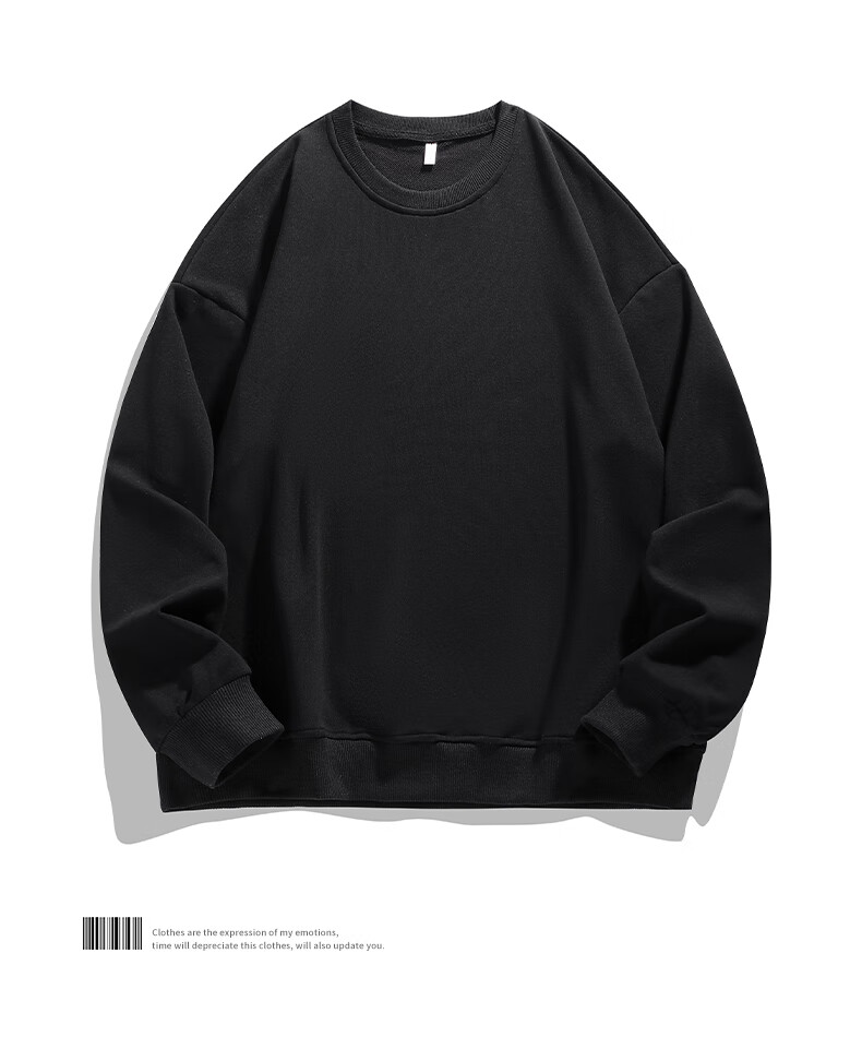 Foss Phil American-Style Deconstructed Sweatshirt for Men, Spring And Autumn Casual Regular Shoulder Loose Versatile Long-Sleeve T-Shirt HT25686 7