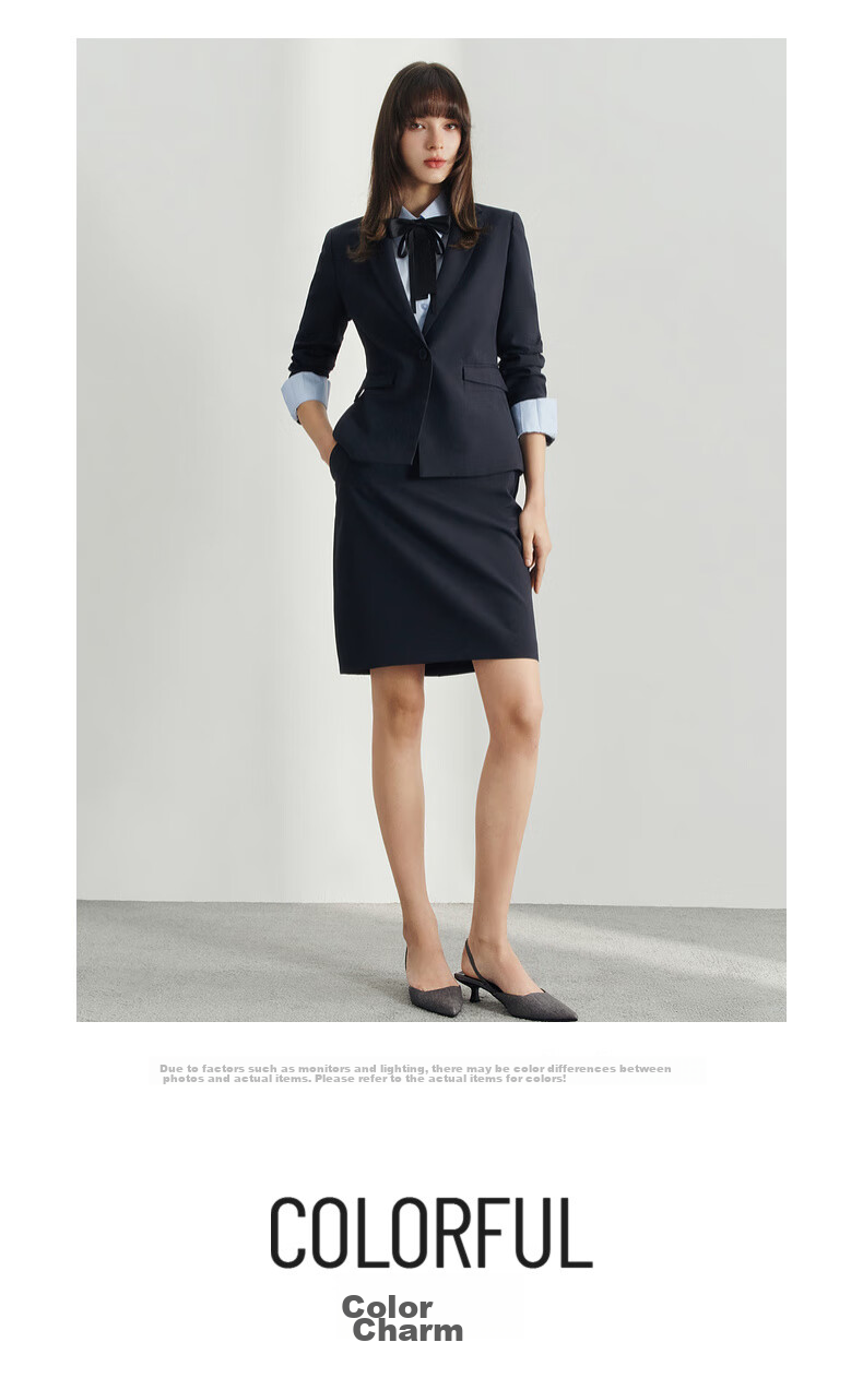 G2000 [Machine Washable/WRinkle-Resistant] Women's Clothing, Same Style As in Department Stores, Autumn And Winter Business Commute Slim-Fit Formal Suit Jacket 13