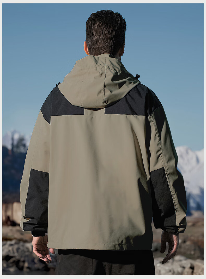 JEEP Three-In Detachable Windbreaker Jacket for Men, 2026 New Autumn And Winter Style, Windproof Outdoor Coat 24