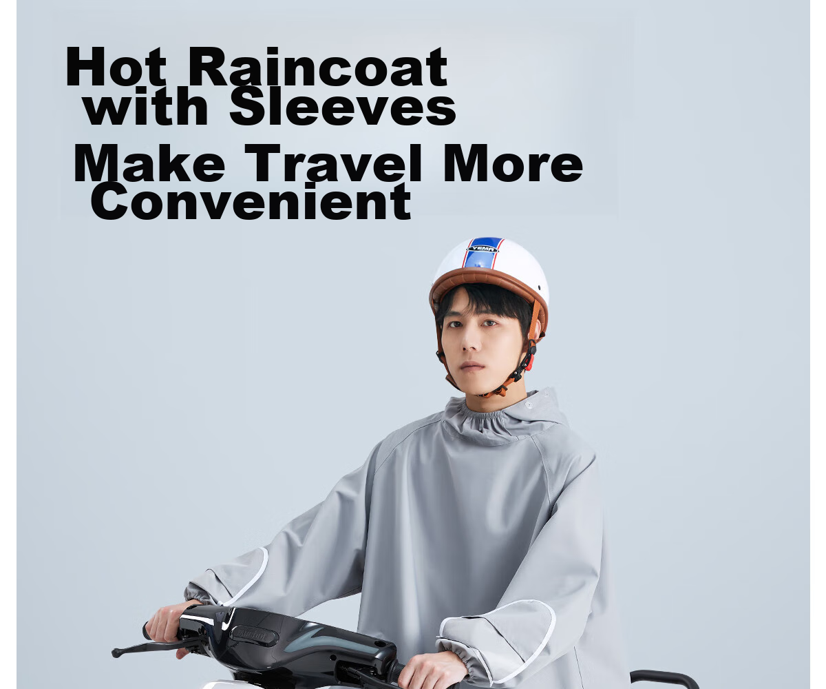 Chegui Mu [Recommended by Procurement] Electric Motorcycle Double-Layer Thickened Split Raincoat Heavy Rain Labor Protection Sanitation Security Raincoat 2