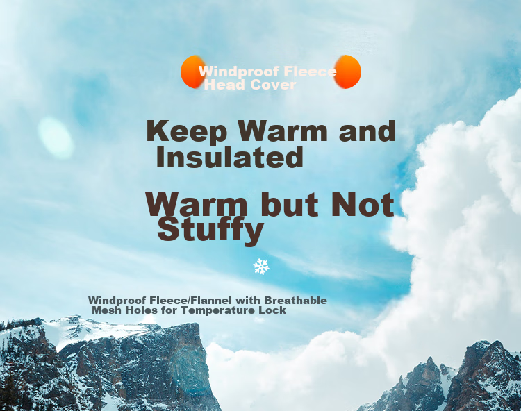 Move Iron Autumn And Winter Fleece Warm Head Cover for Electric Scooters, Motorcycles, Bicycles, Outdoor Cycling Windproof And Warm Riding Cap 1