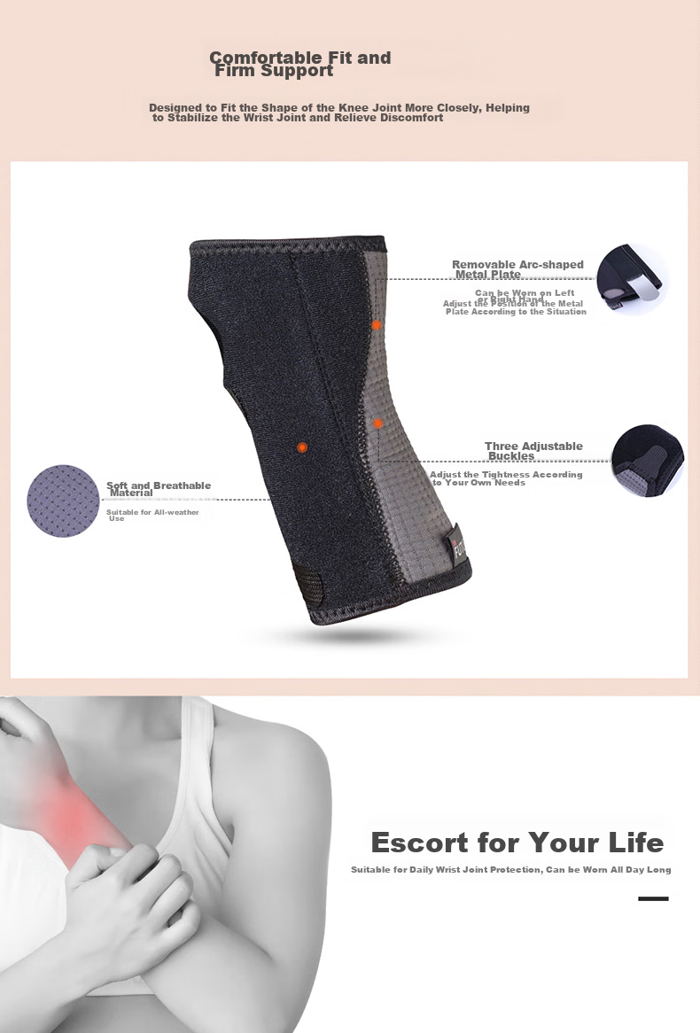 3M Wrist And Finger Splint, Breathable Thumb Sleeve, Sprain Fracture Tendonitis Fixation Brace, Sports Rehabilitation Wrist Support 2