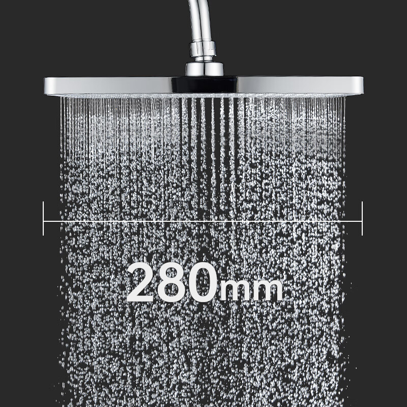 MEJUE Shower Head, Top Spray Shower Head, High-Pressure Shower Head, Single-Head Shower Head Z-05366