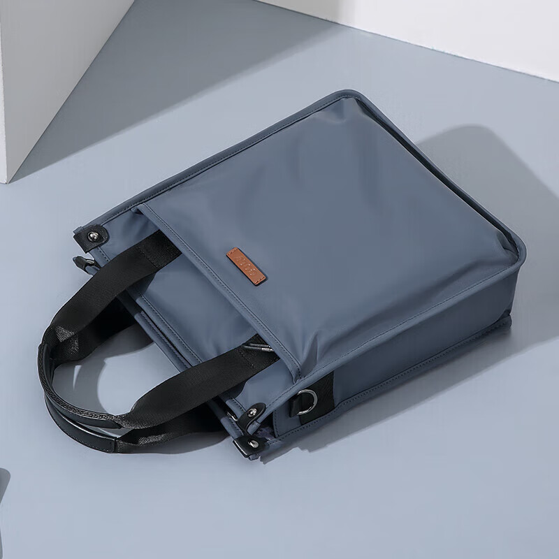 Мужской деловой портфель GOLF, вертикальный, много отделений, сумка через плечо, для iPad, повседневная мужская сумка, серо-синий