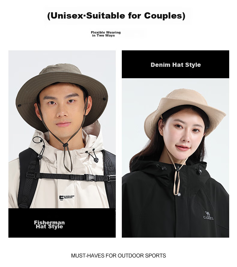 Pike Fishing Hat for Men And Women, Summer Lightweight Large Size Sun Protection Face-Covering Wide Brim Hat, Dark Gray 7