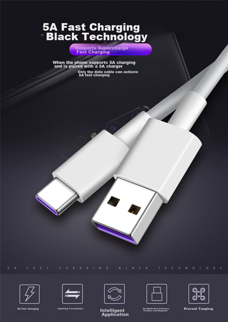 Trendsetter Compatible with Huawei Data Cable, Charging Cable, 5A Super Fast Charging for Mate70/60/50/P70/60/50/40, Honor Play8t/Play7t/X50/X40/X30/Pro 1