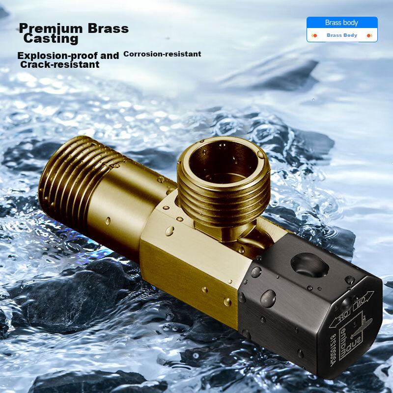 Смеситель Submarine QHF005-2, латунный, серый, с керамическим картриджем, на 4 точки, для горячей и холодной воды