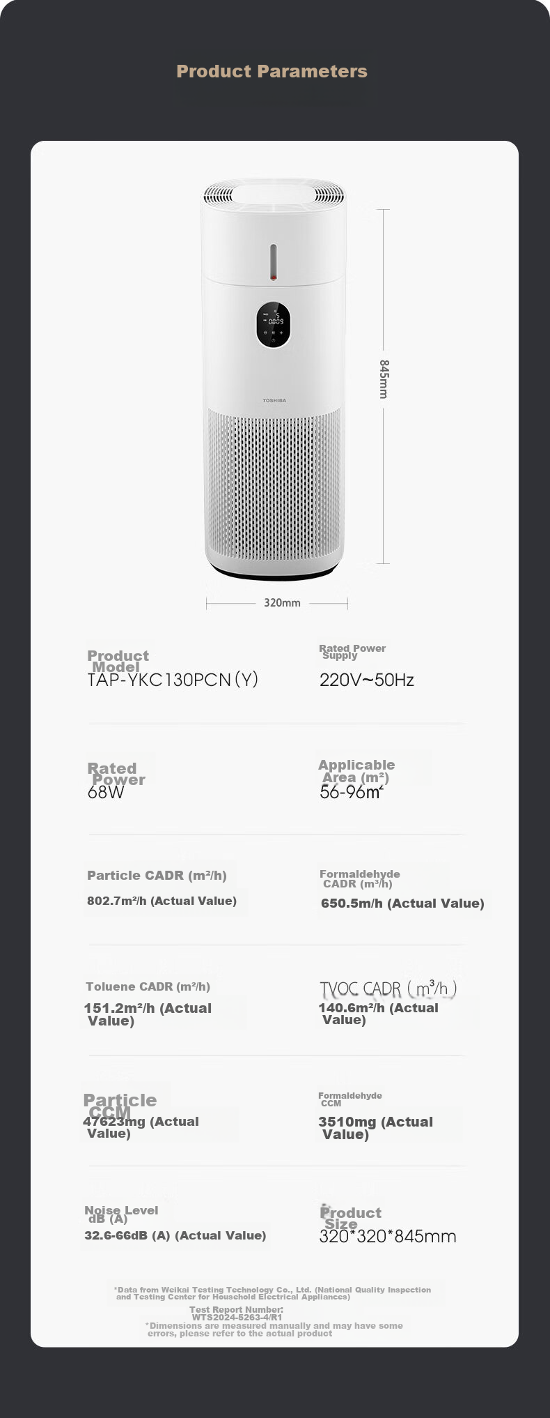 TOSHIBA Humidifier Air Purifier All-In Mist-Free Humidification And Purification Machine for Formaldehyde Removal, Bacteria Elimination, Allergy Relief, Maternal And Infant Use, Anti-Dryness, Home Disinfection And Sterilization Big White Pear Pro 22