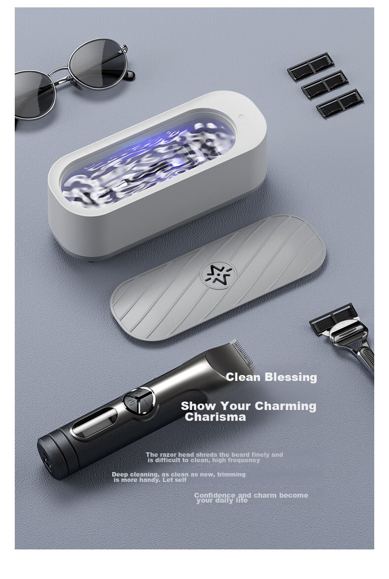 Boshide Glasses Cleaning Machine, High-Frequency Vibration Eyeglass Cleaner, Fully Automatic Portable Cleaning Device, with UV Light And Rechargeable Battery 11