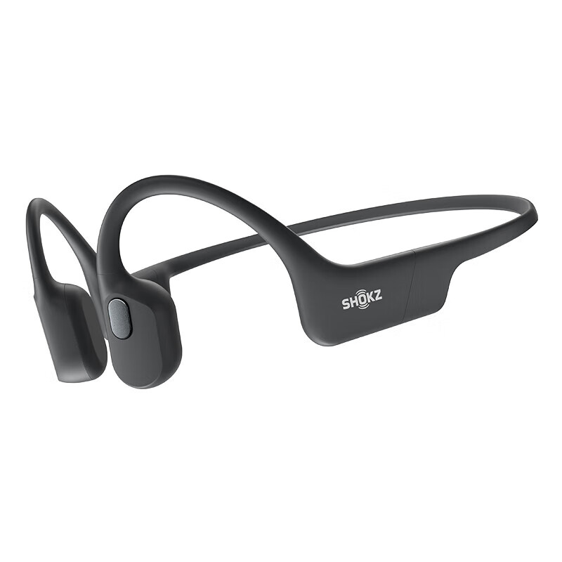 Shokz OpenRun Air S803 Bone Conduction Headphones Open-Ear Sports Running Long Battery Life Wireless Bluetooth Earphones Pair Graphite Black