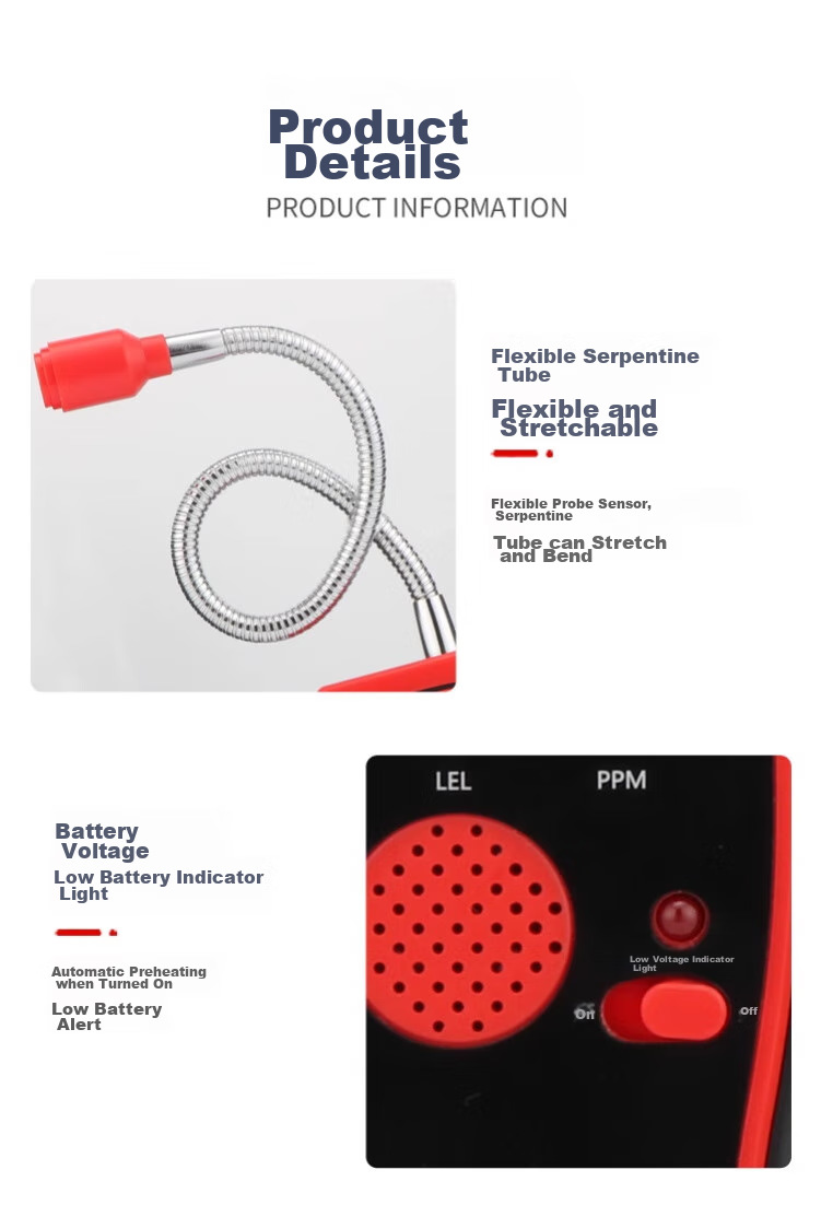 Beihai Combustible Gas Detector, Natural Gas And Coal Gas Handheld Portable Gas Detection Alarm with Digital Display, Model 816 9