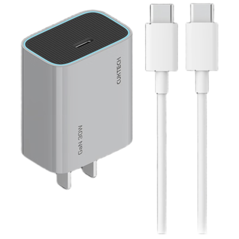 CUKTECH Kuotai Ke Apple Charger, 30W Gallium Nitride Charger, Type-C Compatible with IPhone 18/17/16 Pro Max/Duo/iPad Air/Xiaomi/Huawei