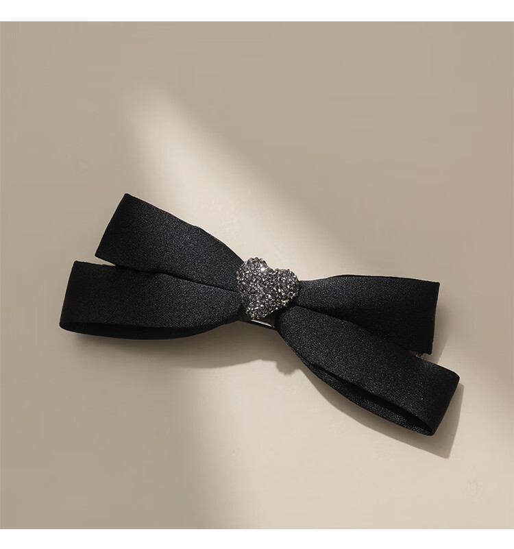CHIMERA Chanel-Style Bow Heart Hair Clip, Top Clip, Spring Clip, Back of Head Half-Up Hairstyle Accessory, Women's Birthday Gift 6