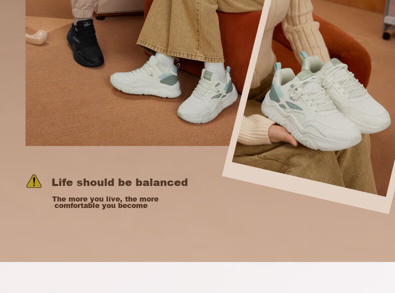 361° Women's Sports Shoes, Spring And Summer Mesh Thick-Soled Heightening Casual Commuter Dad Running Shoes for Women, 682426763F-1 42