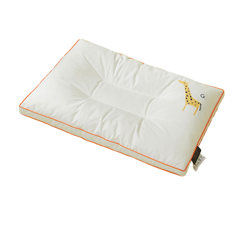 MIDO HOUSE Children's Pillow for Ages 6-12, Class A for Ages 3-6, Student Low Pillow, Mr. Deer Design, 40*60*3cm