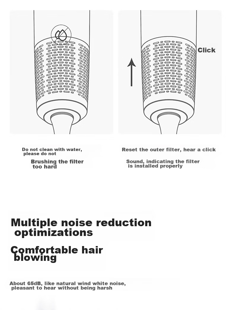 AUX High-Speed Hair Dryer, 800W, Low Power for Dormitory Use, Essential for College Students, Hair Protection with Negative Ions, 1200W Or Less, Bladeless, Powerful Airflow, Quick-Drying Electric Hair Dryer 24