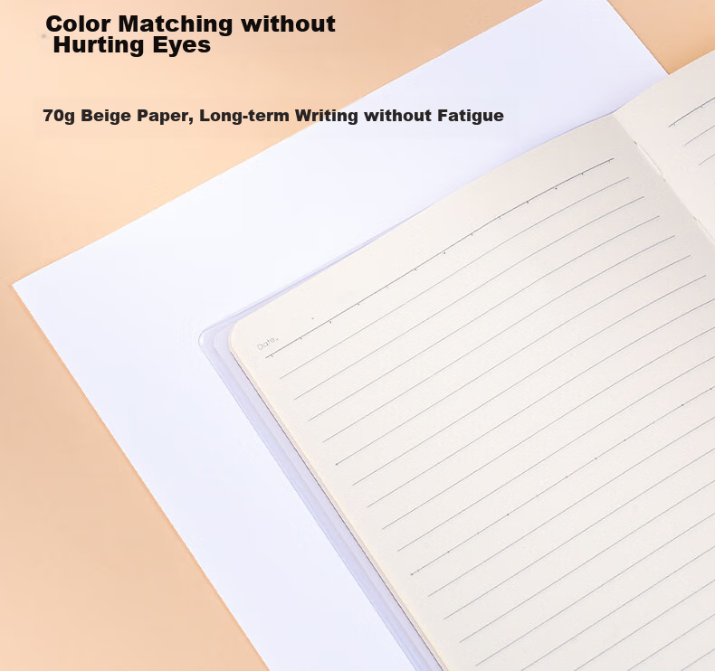 Deli Glue-Bound Notebook, 32K Pages, High-Quality, Self-Glue Binding, 72 Sheets/Book, T3272 Series - National Trend Fengjing, 4-Pack 9