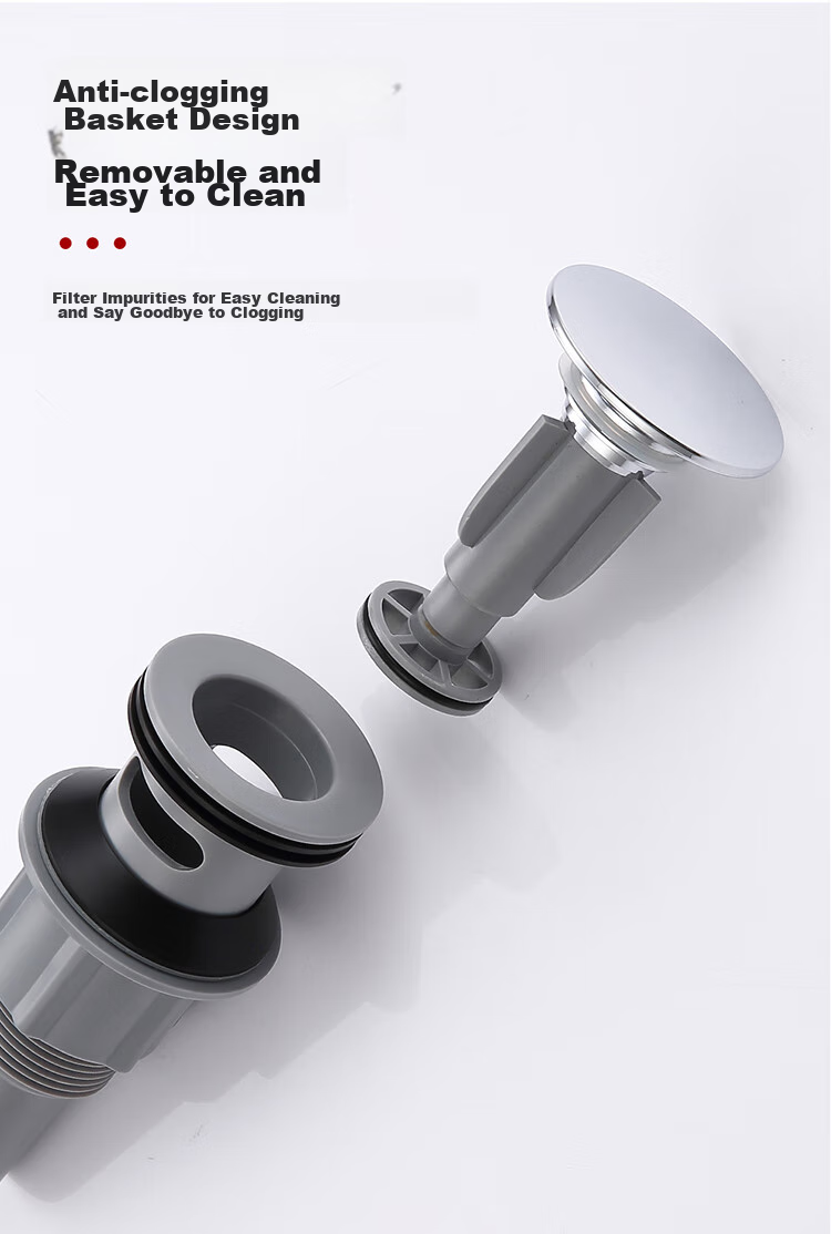 Larsd Basin Drain Kit, Anti-Odor Drain Pipe, Washbasin And Sink Drain with Overflow Hole T3276 9