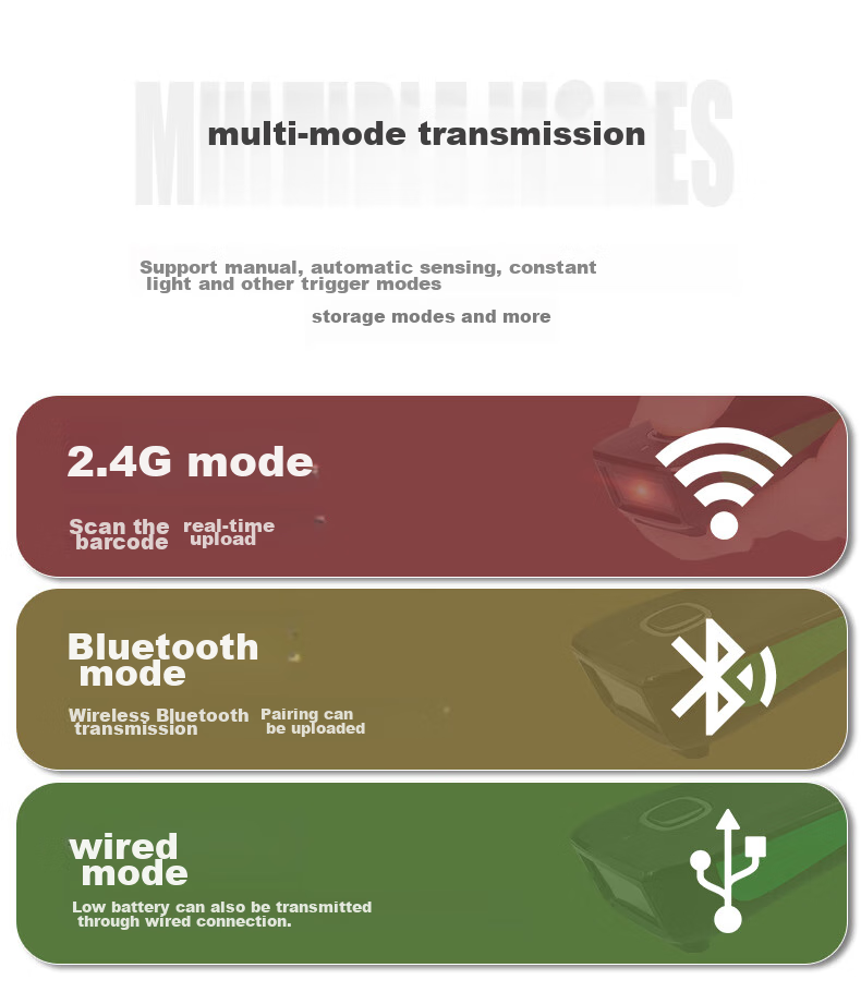 NTEUMM NETUM Wireless One-Dimensional Bluetooth Scanner Gun, Supermarket Cashier Express Delivery Gun, Yundao Scanner for ZTO Express Handheld Scanner, Barcode Universal Scanning Gun C740 5