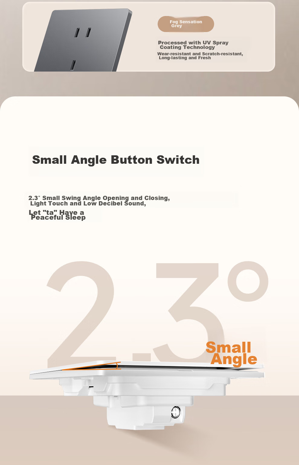 NVCleishidiangong Ultra-Thin Switch Socket, 10A Slanted Five-Hole Socket Bulk Pack, Ten-Socket Set, N29 White 17