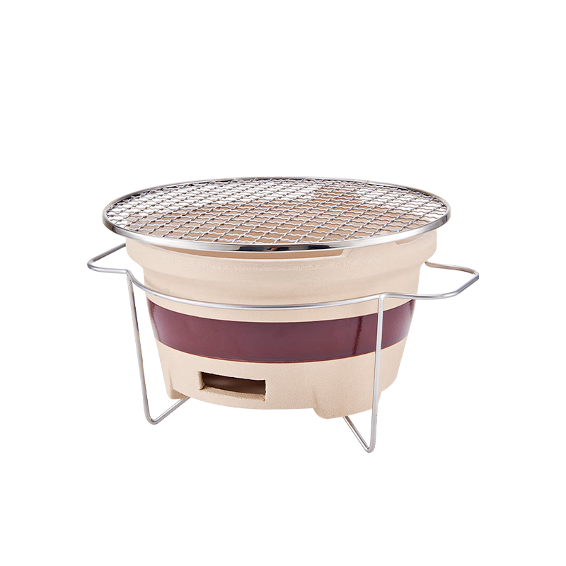 WhitePeak Clay Pot Stove for Brewing Tea, Charcoal Stove for Barbecue, Winter Home Heating Stove, Outdoor Stove, Indoor Wood-Fired Heating Stove, Complete Set