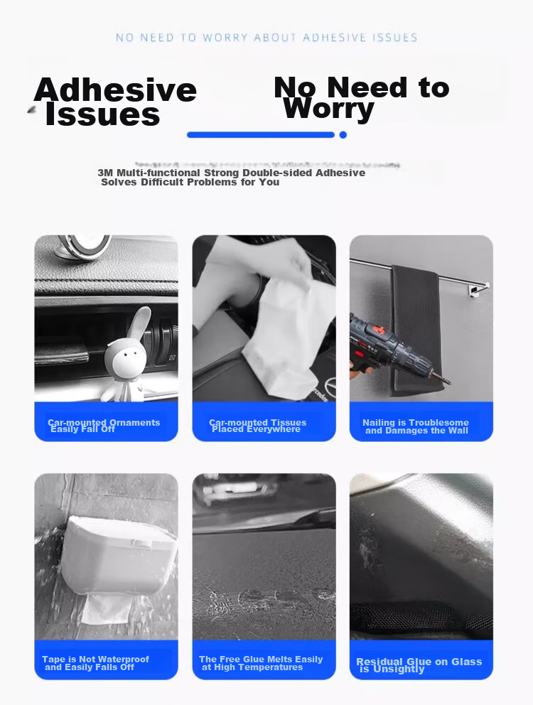 3M Heavy-Duty Foam Double-Sided Tape, High Adhesion Sponge Adhesive, Traceless And No Residue, No Drilling Required, 1600T10MM Wide * 3M Long 3