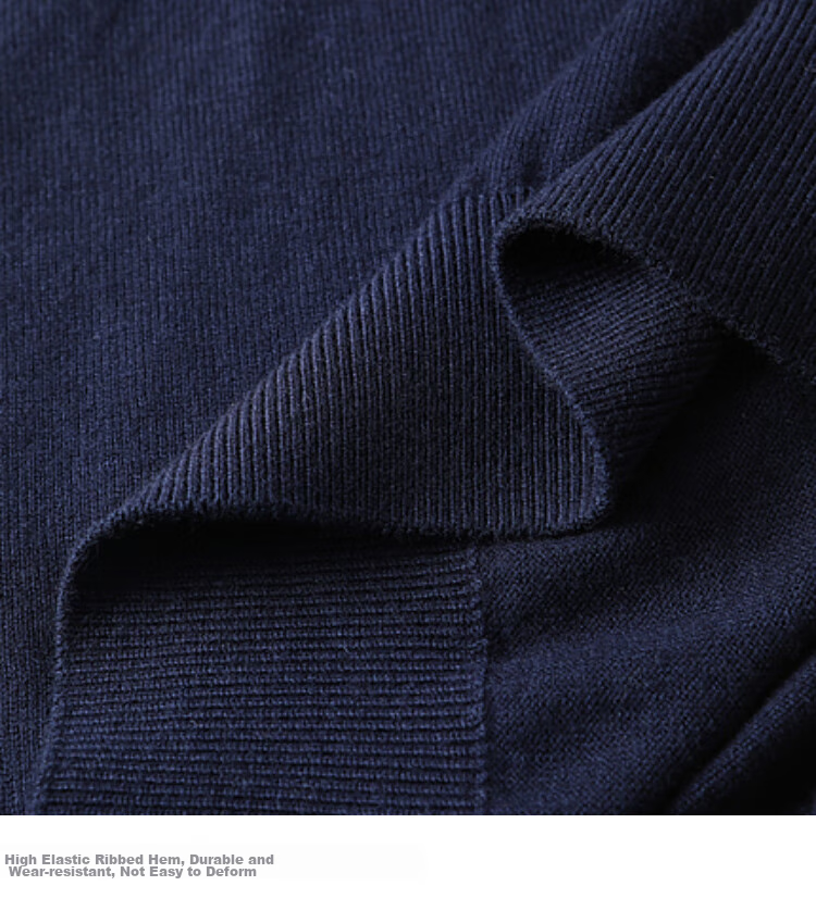 YOUNGOR Sweater for Men, Autumn And Winter Business Casual Knit Pullover for Young Men, Blue, 95cm 22