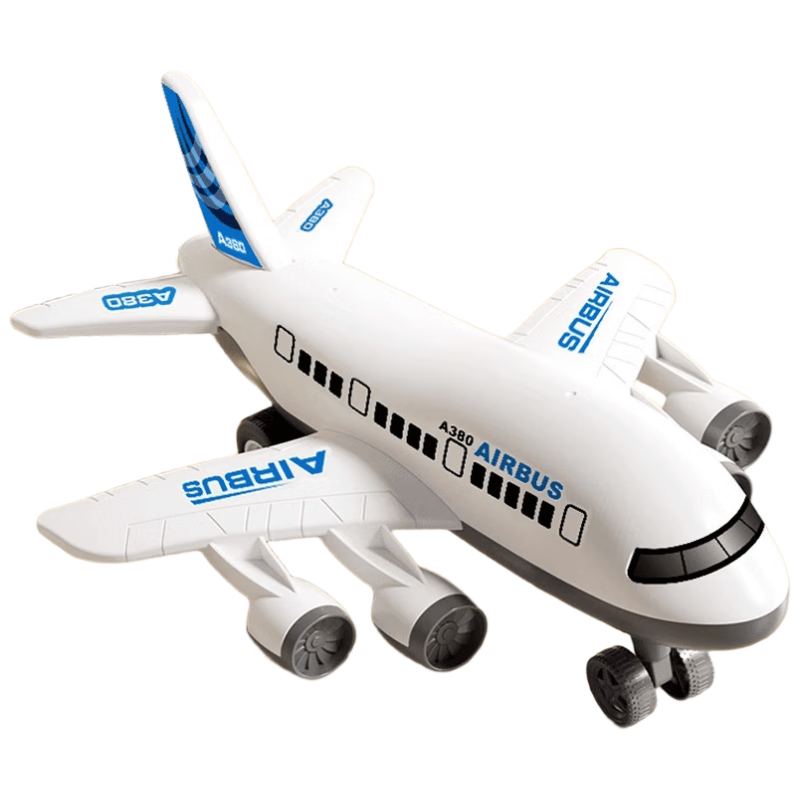 DOCTOR MA Large Children's Airplane Toy Car Realistic Passenger Jet Inertia Model Boys' Birthday Gift for Ages 3-6
