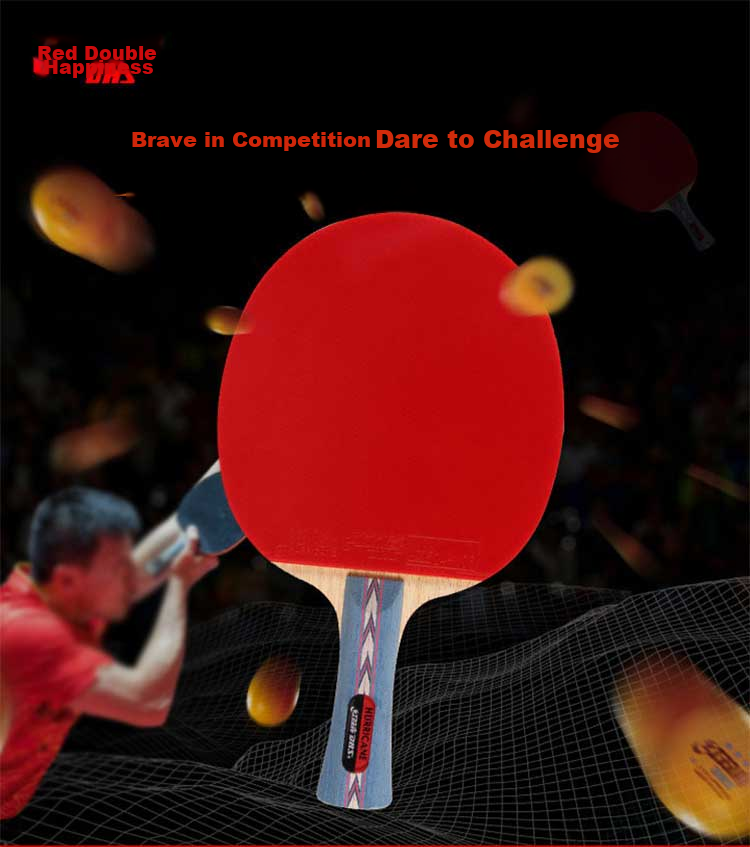 DHS Table Tennis Racket Kuangbiao Gift Box, Penhold Grip, Single Racket, Double-Sided Reverse Rubber, Birthday And Mid-Autumn Festival Gift, NO.2 1
