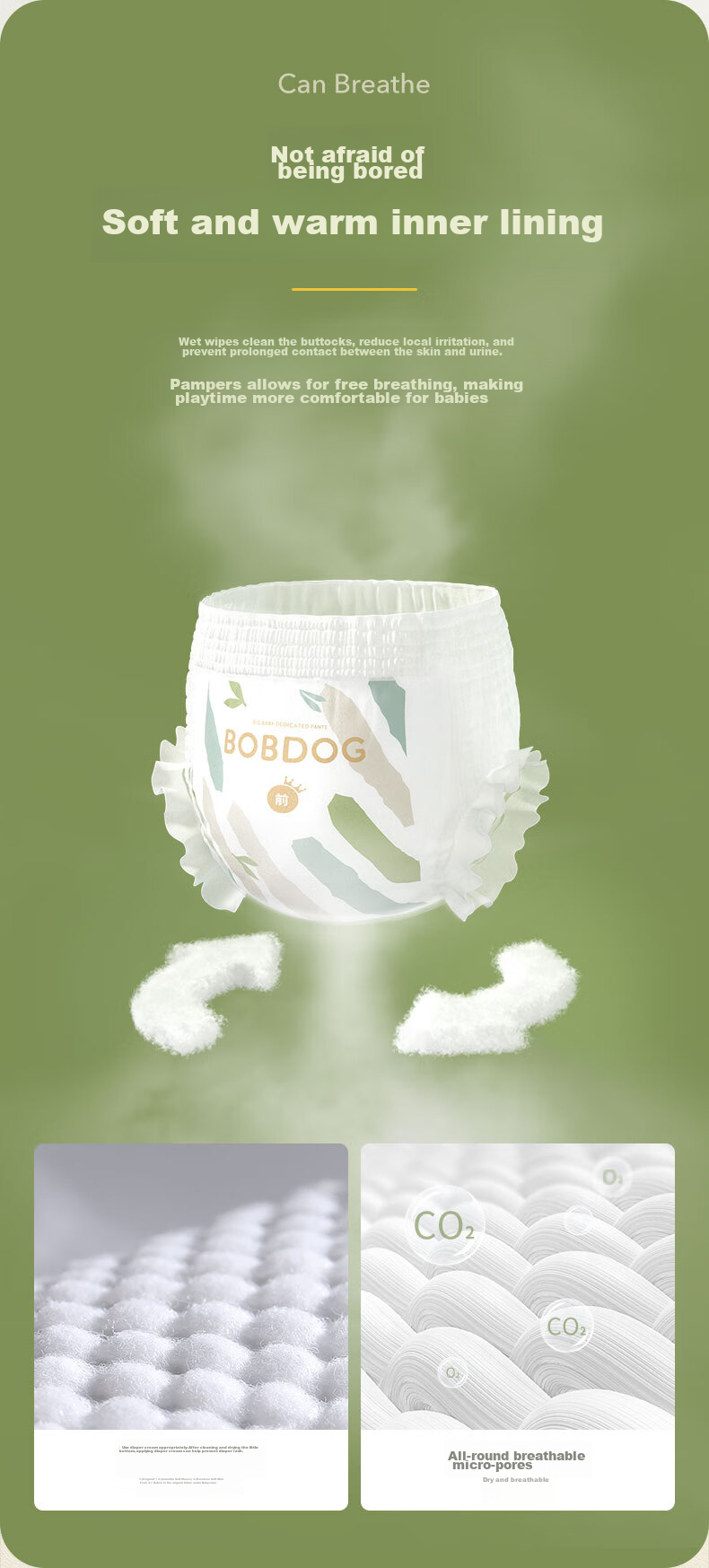 BOBDOG [No Melamine Detected] Baby-Specific Small Underwear, Size 4XL, 36 Pieces [Brand Direct Supply, Safe Quality] 9