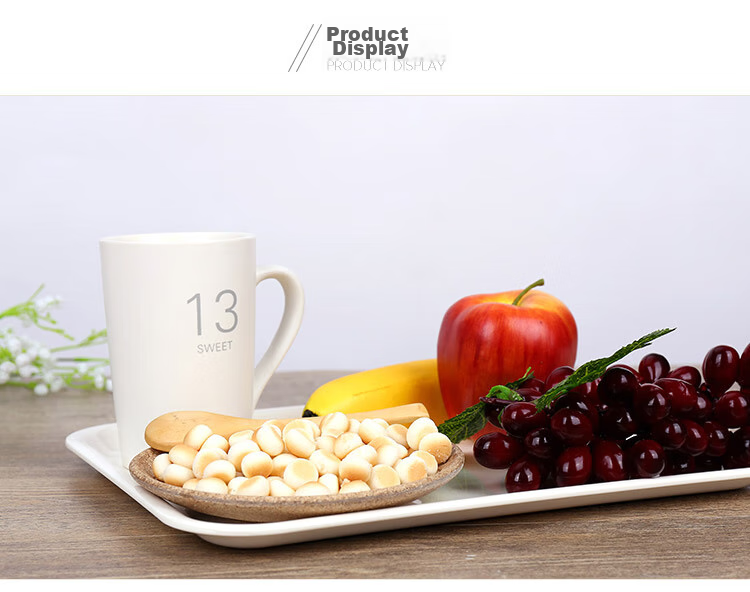 Quanshi A5 Melamine Tea Tray, Plastic Rectangular Tray, Fruit Plate, Food Tray, Canteen Meal Plate, Serving Dish, Large Size 7