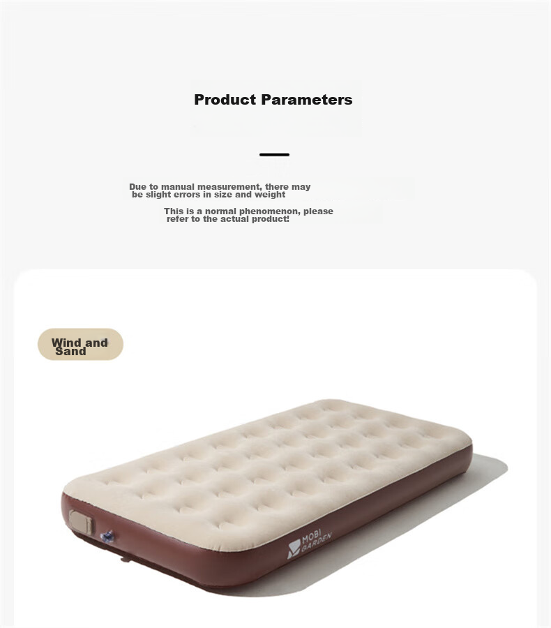 MOBIGARDEN Yunyang Single Outdoor Camping Self-Inflating Air Mattress NX25663020 Truffle Brown 16