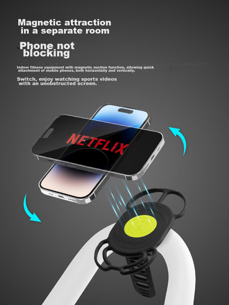Bone Magnetic Road Bike Phone Mount, Mountain Bike Cycling Navigation Phone Holder, Indoor Cycling Stand Phone Mount 6