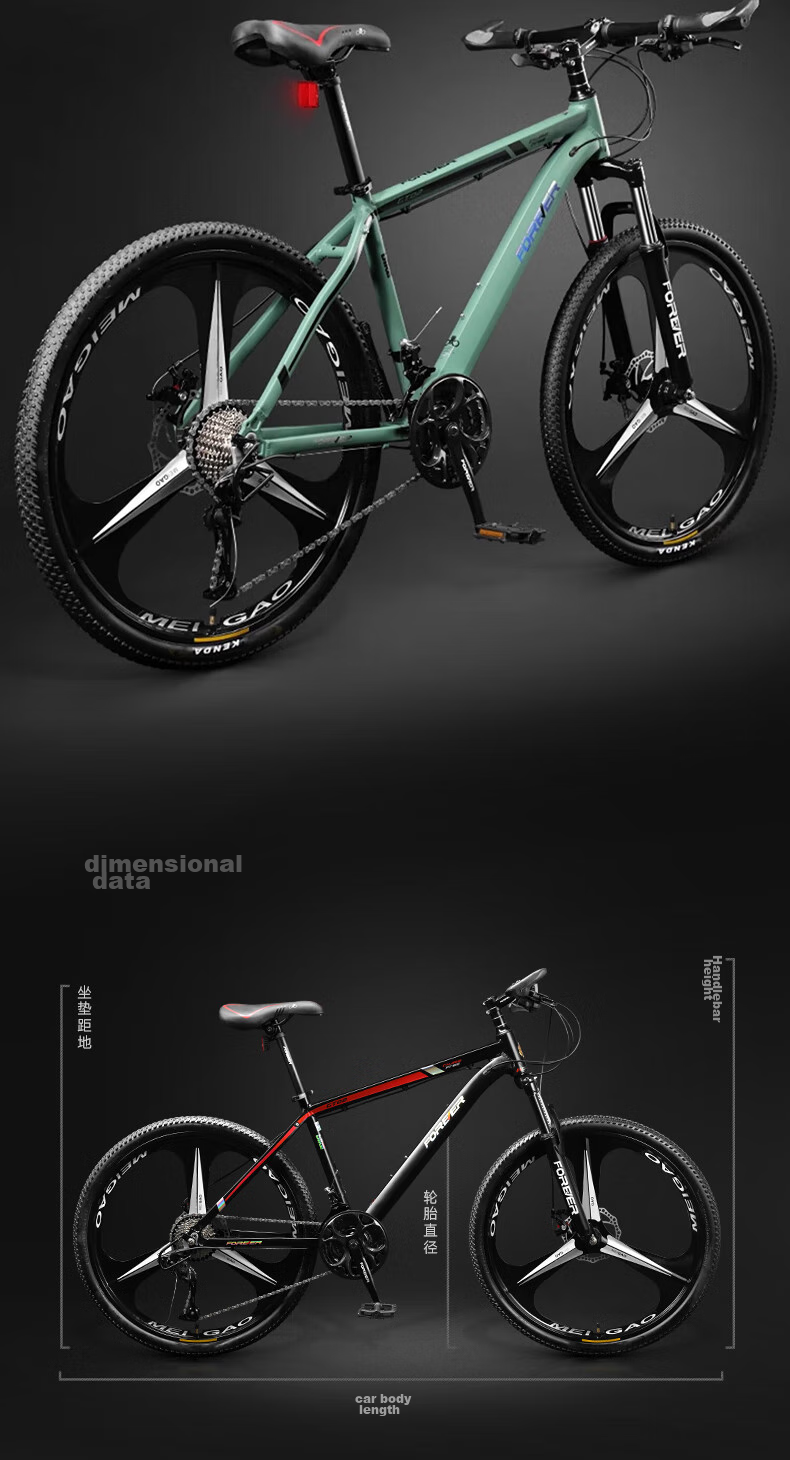 FOREVER Children's Bicycle, 24-Inch, Suitable for Ages 8-10 Youth And Adults, Variable Speed Mountain Bike, Ultra-Lightweight Bicycle 12