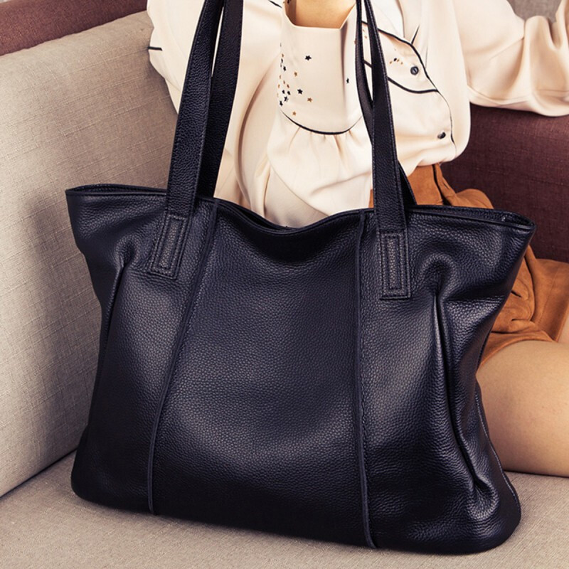 Viney Leather Handbag, Large Capacity Tote Bag for Women, Light Luxury Shoulder And Handheld Bag, Practical Birthday Mother's Day Gift for Mom