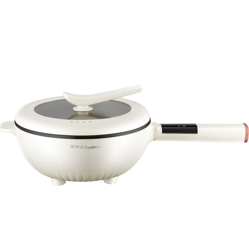 Royalstar Electric Wok, Smart Electric Hot Pot, Electric Steamer, Electric Cooker, Multi-Functional High-Power All-In Pot, Stir-Fry Pan, 4.5L Electric Hot Pot DCG04F1 Home Appliance