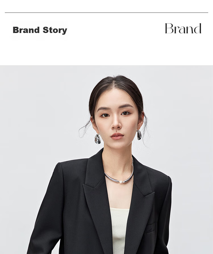 Sentubila Professional Interview Suit Set for Women, Spring And Autumn Style, Formal Wear, High-End Small Suit Outfit, Complete Set, Gray, S 28