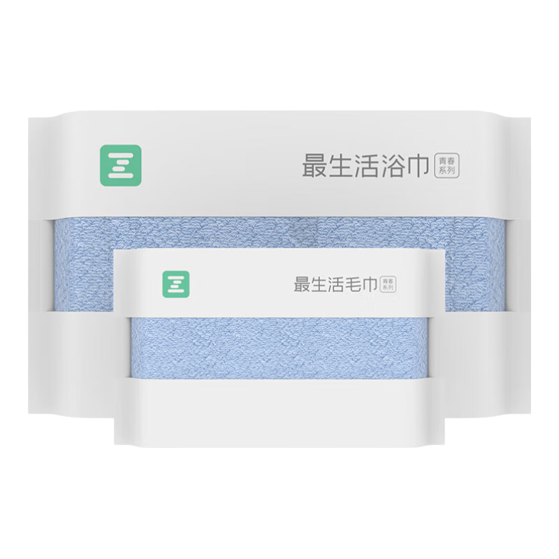 A-Life Towel And Bath Towel Set of 2 Pieces, Class A Pure Cotton Soft Absorbent Face Towel, Hotel Quick-Drying Bath Towel