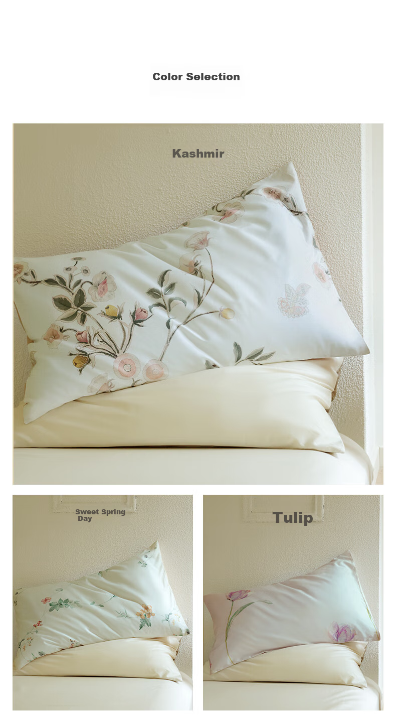 MIDO HOUSE Mingdu Pure Cotton Pillowcase, Class A Washable Pillow Cover, All-Season Pillowcase, Random Single Piece 11