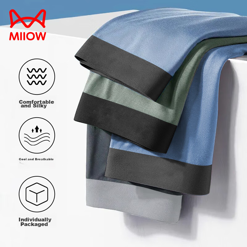 MiiOW Disposable Underwear for Men, Boxer Briefs, Sterilized Daily-Use Travel Supplies, Outdoor Tourism, Hotel Stays, Business Trips, 2XL